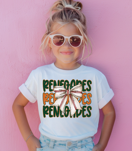 RENEGADE BASEBALL BOW - TODDLER/YOUTH