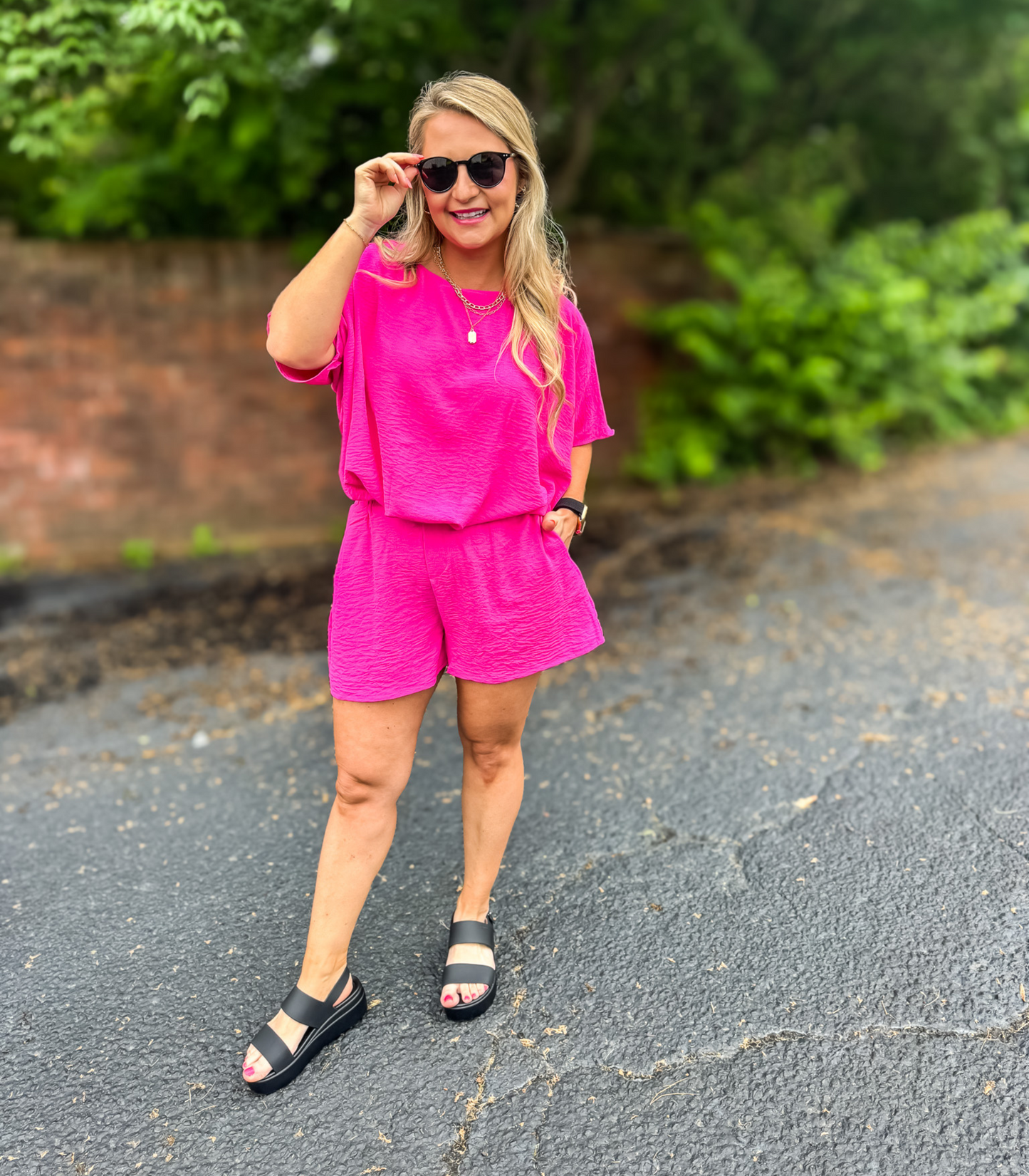 GET YOUR PINK BACK AIR FLOW TUNIC TOP