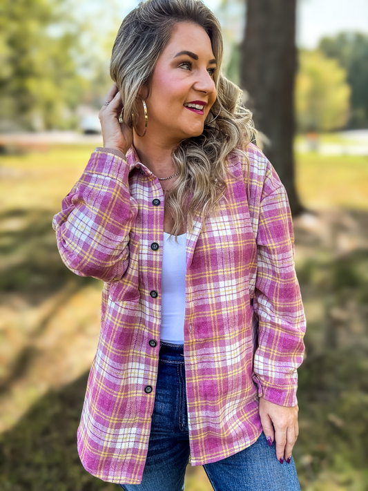 ALL THE GOOD FLANNEL SHACKET - FINAL SALE