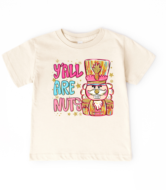 YOUTH YA'LL ARE NUTS - TODDLER & YOUTH TEES