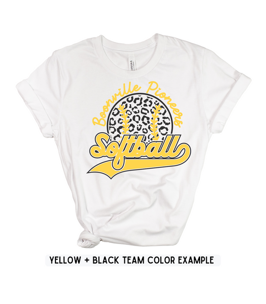 ADULT CUSTOMIZABLE SOFTBALL LEOPARD FILLED OPTIONS