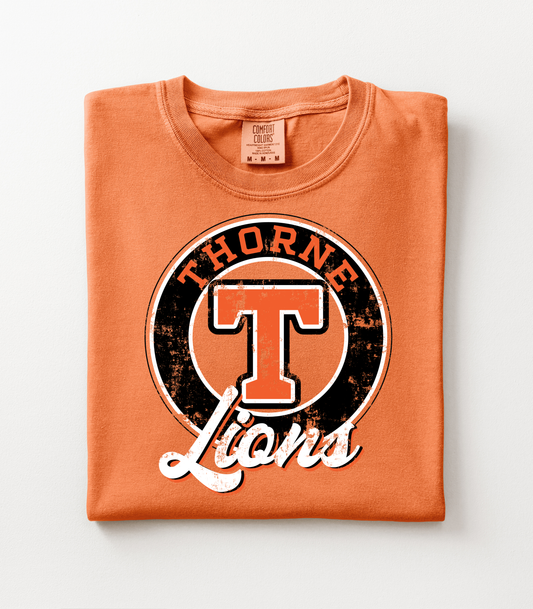THORNE LIONS DISTRESSED CIRCLE - TEES + LONG SLEEVE TEES