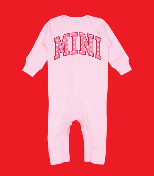 VARSITY MINI HEARTS PINK VALENTINES INFANT OPTIONS