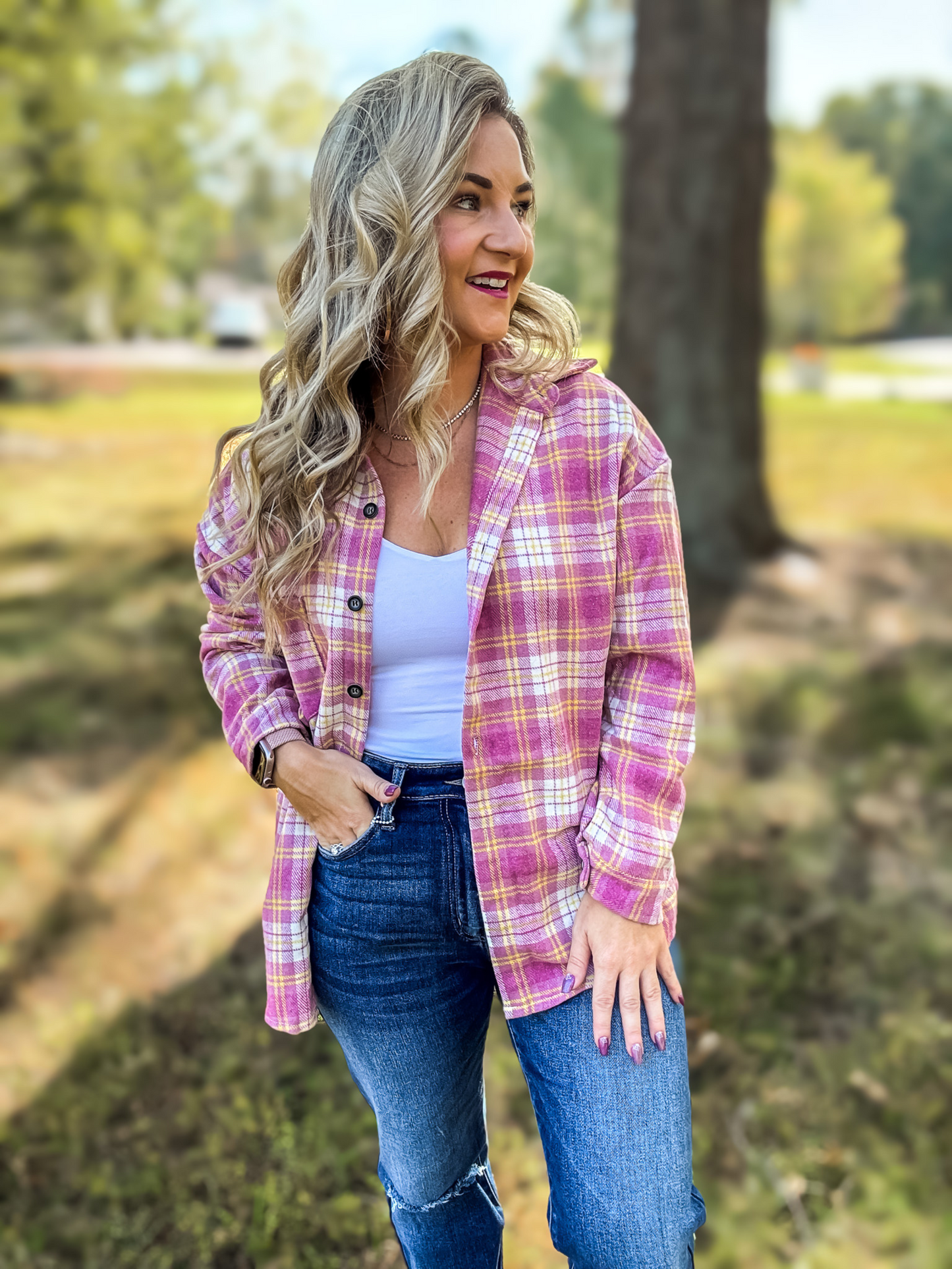 ALL THE GOOD FLANNEL SHACKET - FINAL SALE