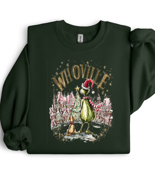 HANDDRAWN GRINCH & MAX - SWEATSHIRT OPTIONS