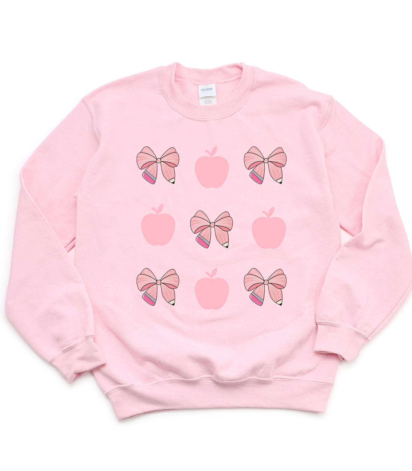 APPLES + BOWS TEACHERS TEE - PJ EXCLUSIVE