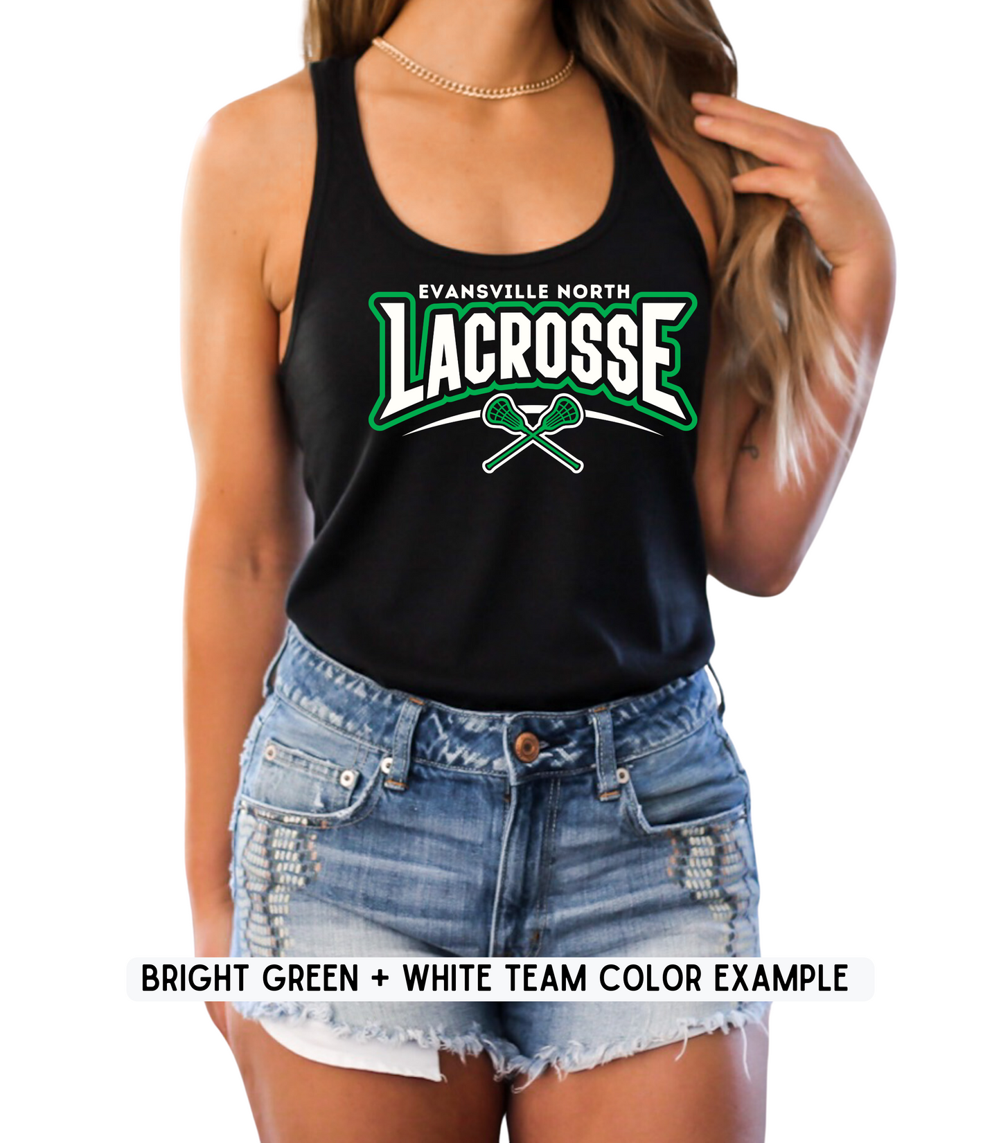ADULT CUSTOMIZABLE LACROSSE TEE OPTIONS