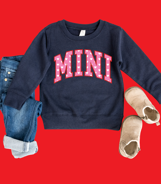VARSITY MINI PINK HEARTS VALENTINE'S KIDS