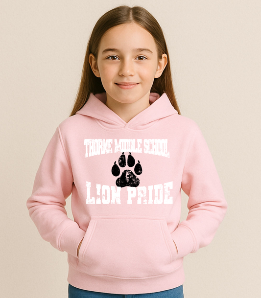 YOUTH THORNE MS DISTRESSED LION PRIDE - TODDLER & YOUTH SWEATSHIRT OPTIONS
