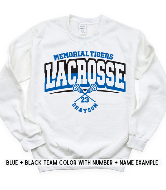 ADULT CUSTOMIZABLE LACROSSE CREWNECK