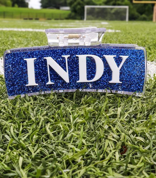 LARGE CUSTOM GAME DAY HAIR CLIPS