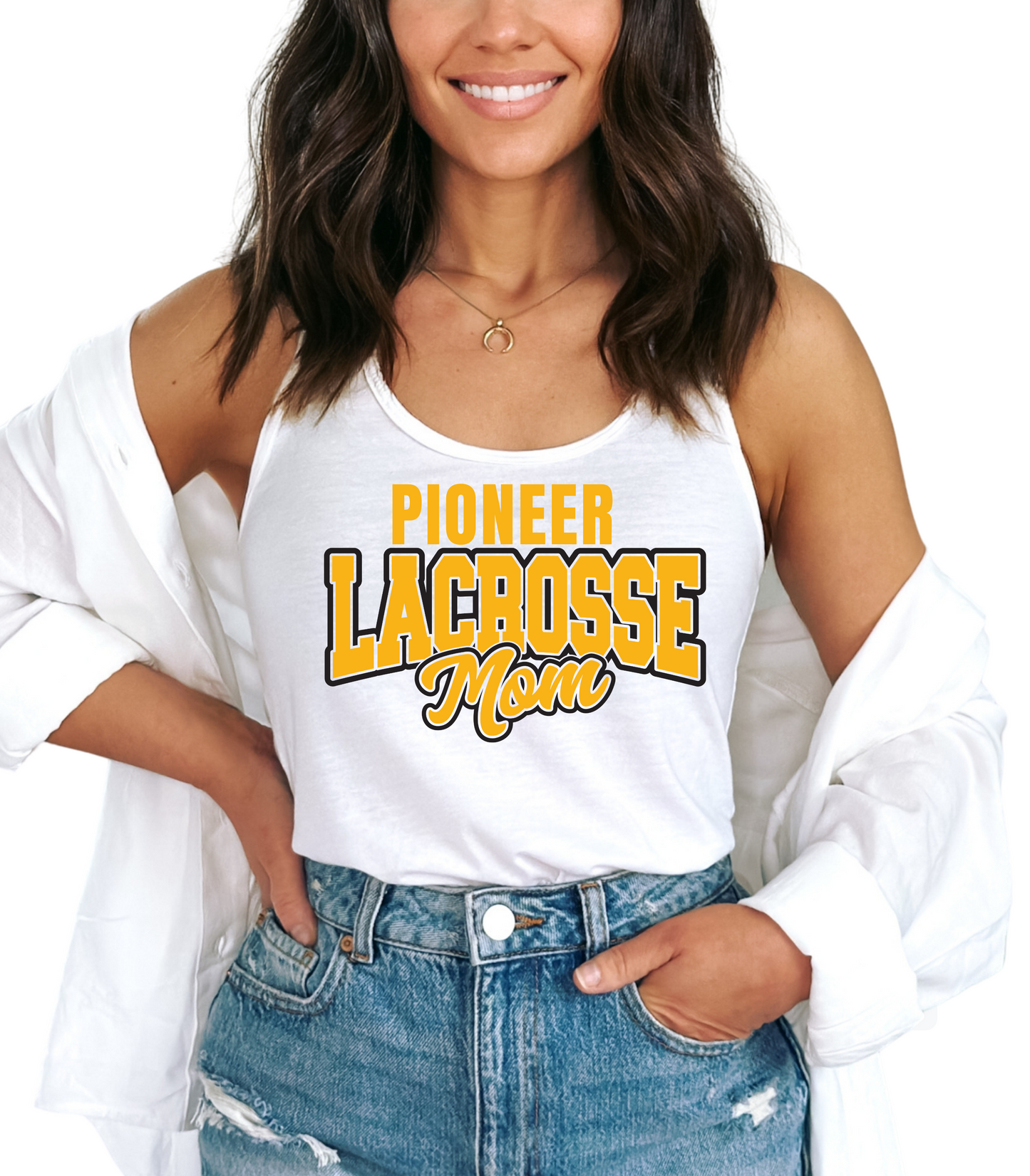 ADULT CUSTOMIZABLE LACROSSE MOM TEE OPTIONS