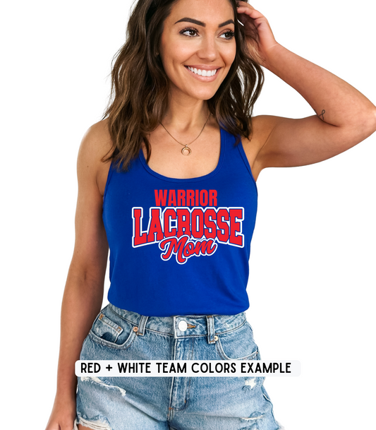 ADULT CUSTOMIZABLE LACROSSE MOM TEE OPTIONS