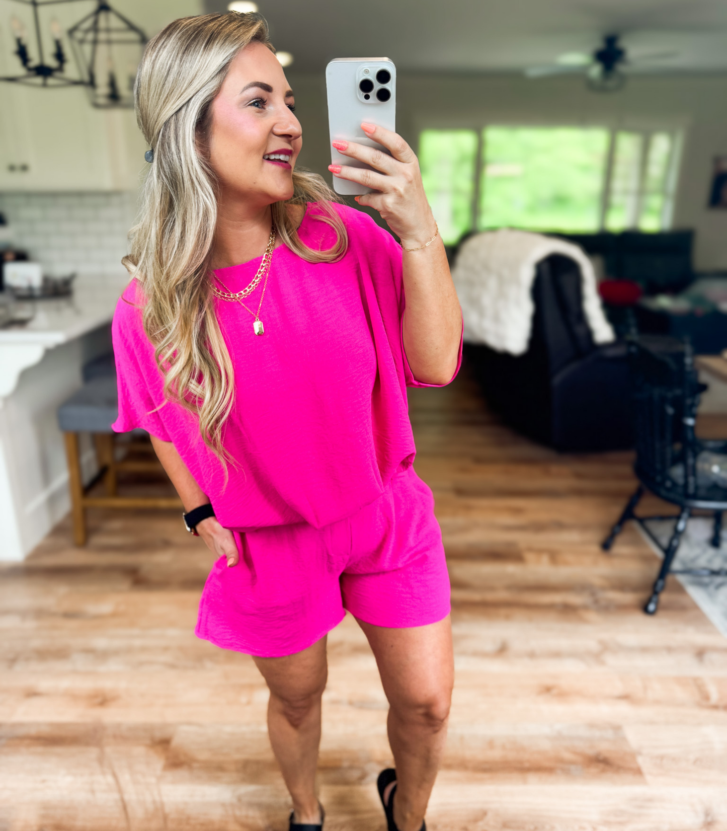 GET YOUR PINK BACK AIR FLOW TUNIC TOP