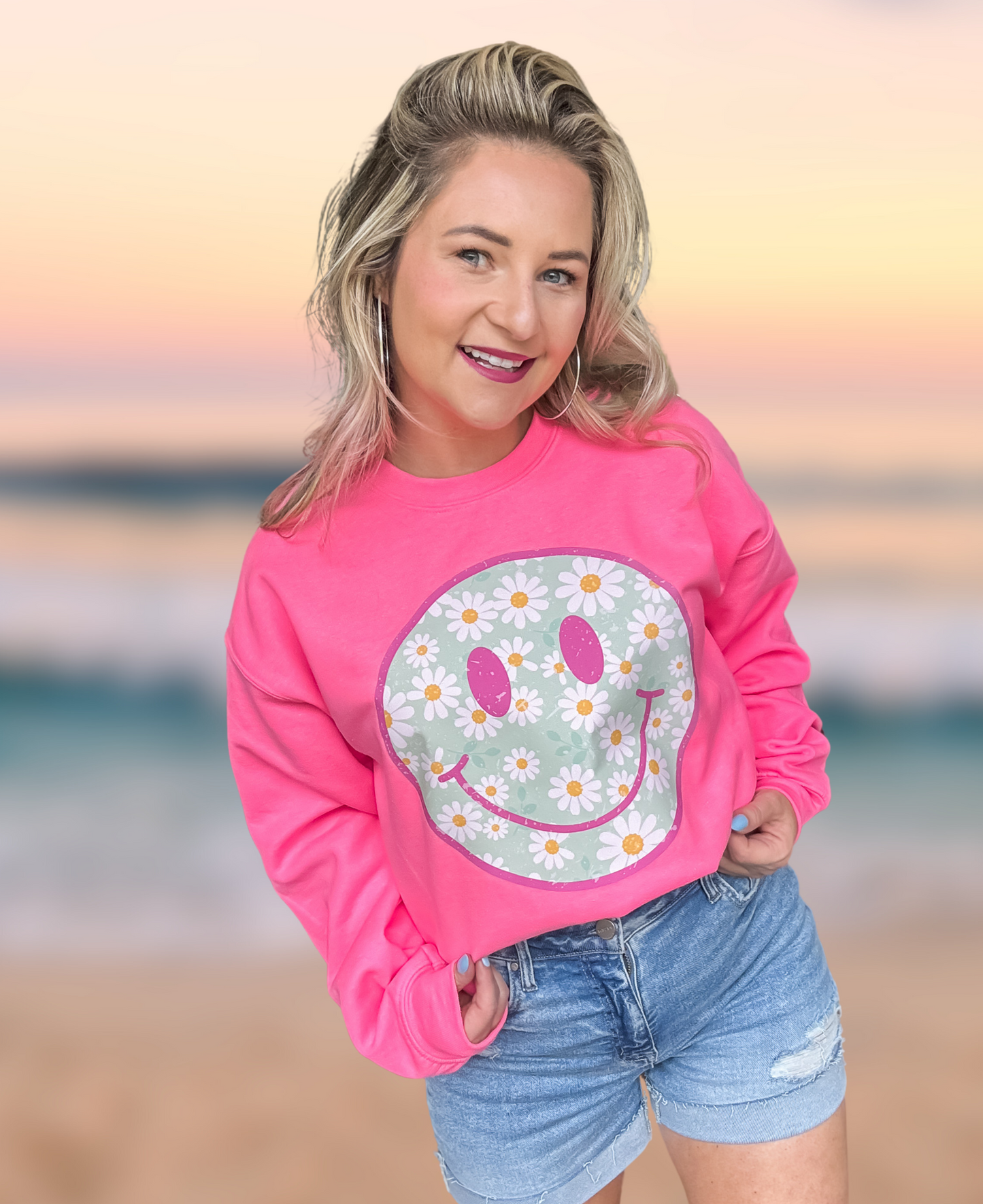 FLORAL SUMMER SMILEY ADULT