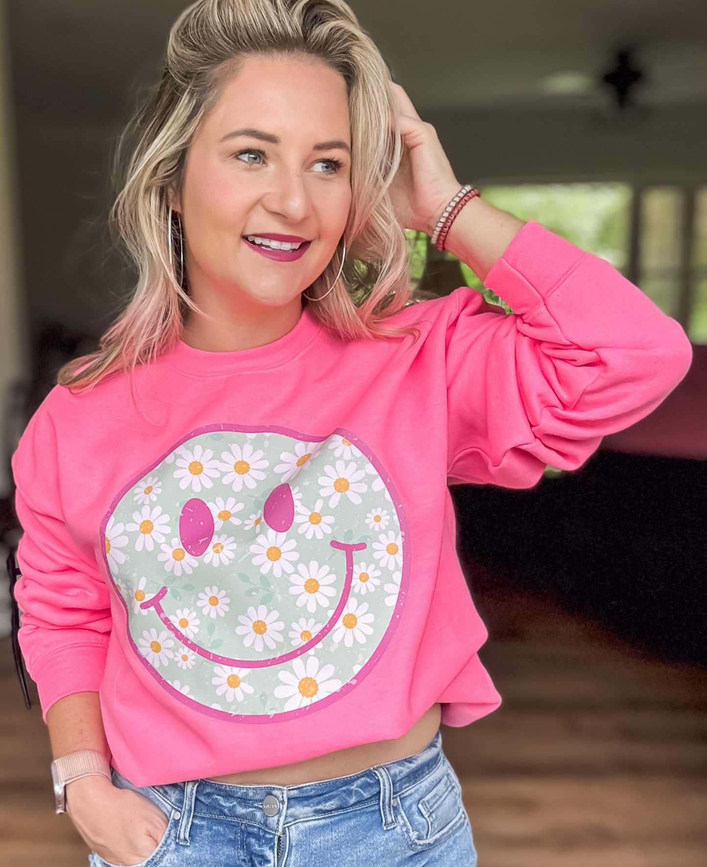 FLORAL SUMMER SMILEY ADULT