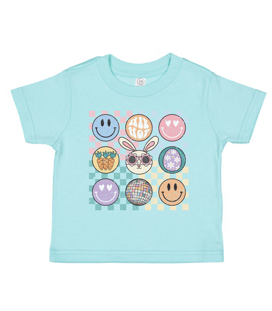KIDS RETRO EASTER CHECKERED TEE