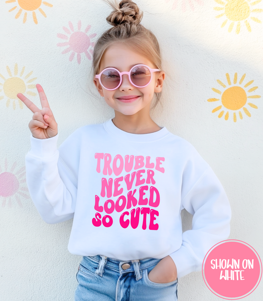 TROUBLE NEVER LOOKED SO CUTE PINK - KIDS