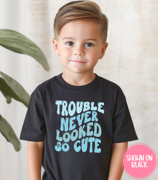 TROUBLE NEVER LOOKED SO CUTE BLUE - KIDS