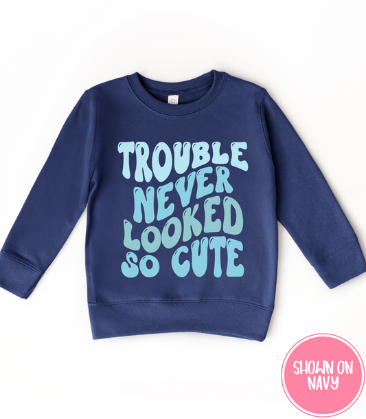 TROUBLE NEVER LOOKED SO CUTE BLUE - KIDS
