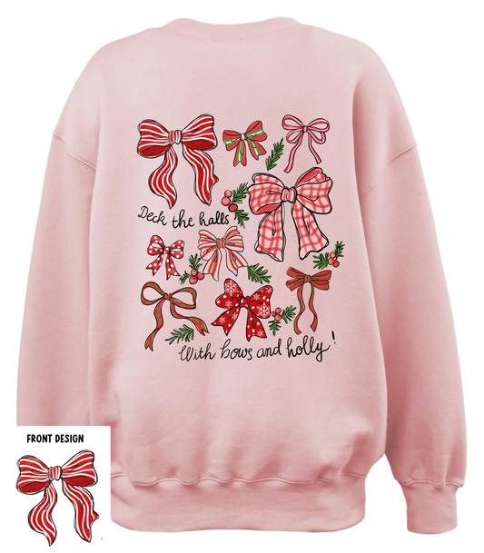 DECK THE HALLS FRONT+BACK - SWEATSHIRT OPTIONS