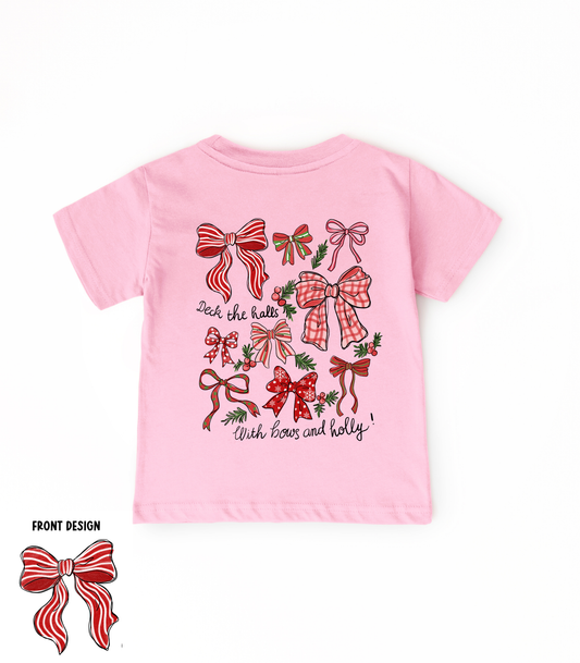 YOUTH DECK THE HALLS FRONT+BACK - TODDLER & YOUTH TEES