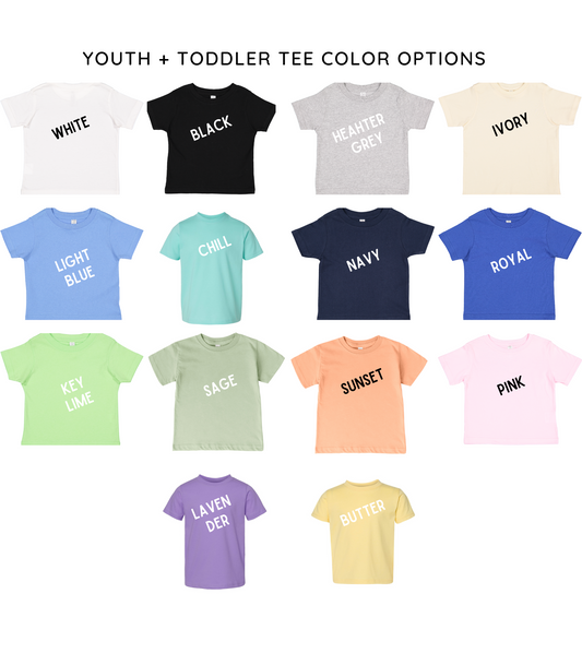 BUT GOD FLORAL TEE/CREW TODDLER/YOUTH