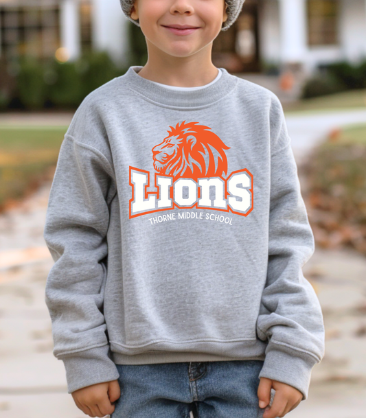 YOUTH LIONS MS ORANGE - TODDLER & YOUTH SWEATSHIRT OPTIONS
