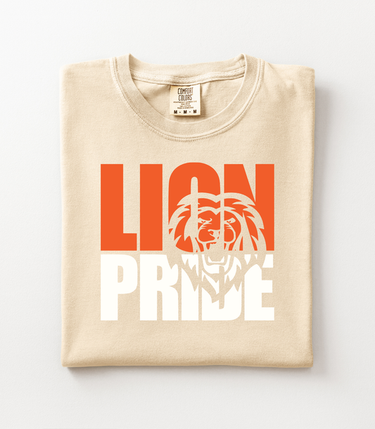 ORANGE LION CUTOUT LION PRIDE - TEES + LONG SLEEVE TEES