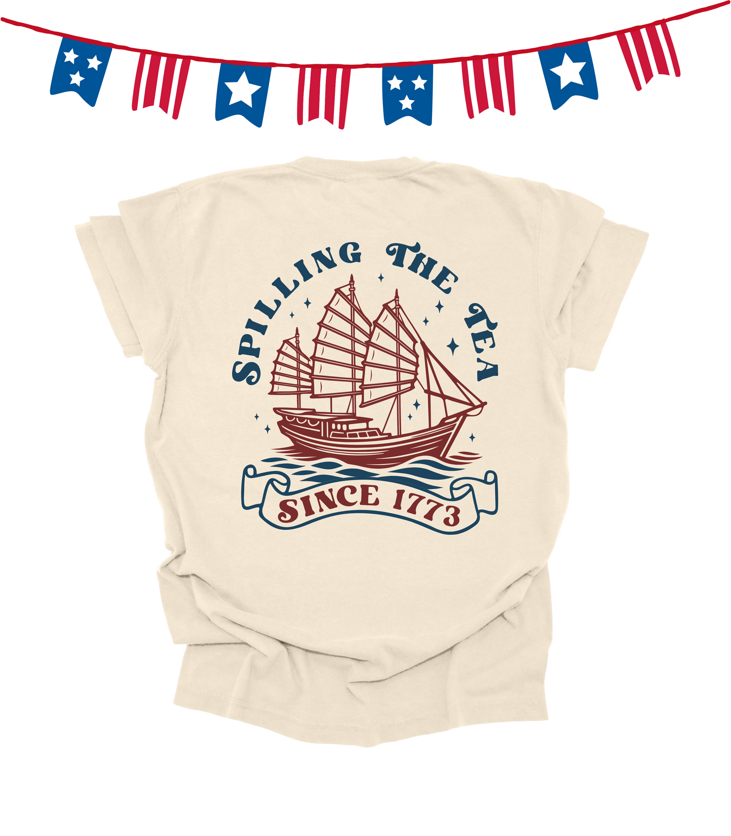 SPILLING THE TEA FRONT BACK DESIGN