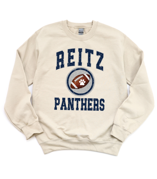 DISTRESSED FOOTBALL CIRCLE