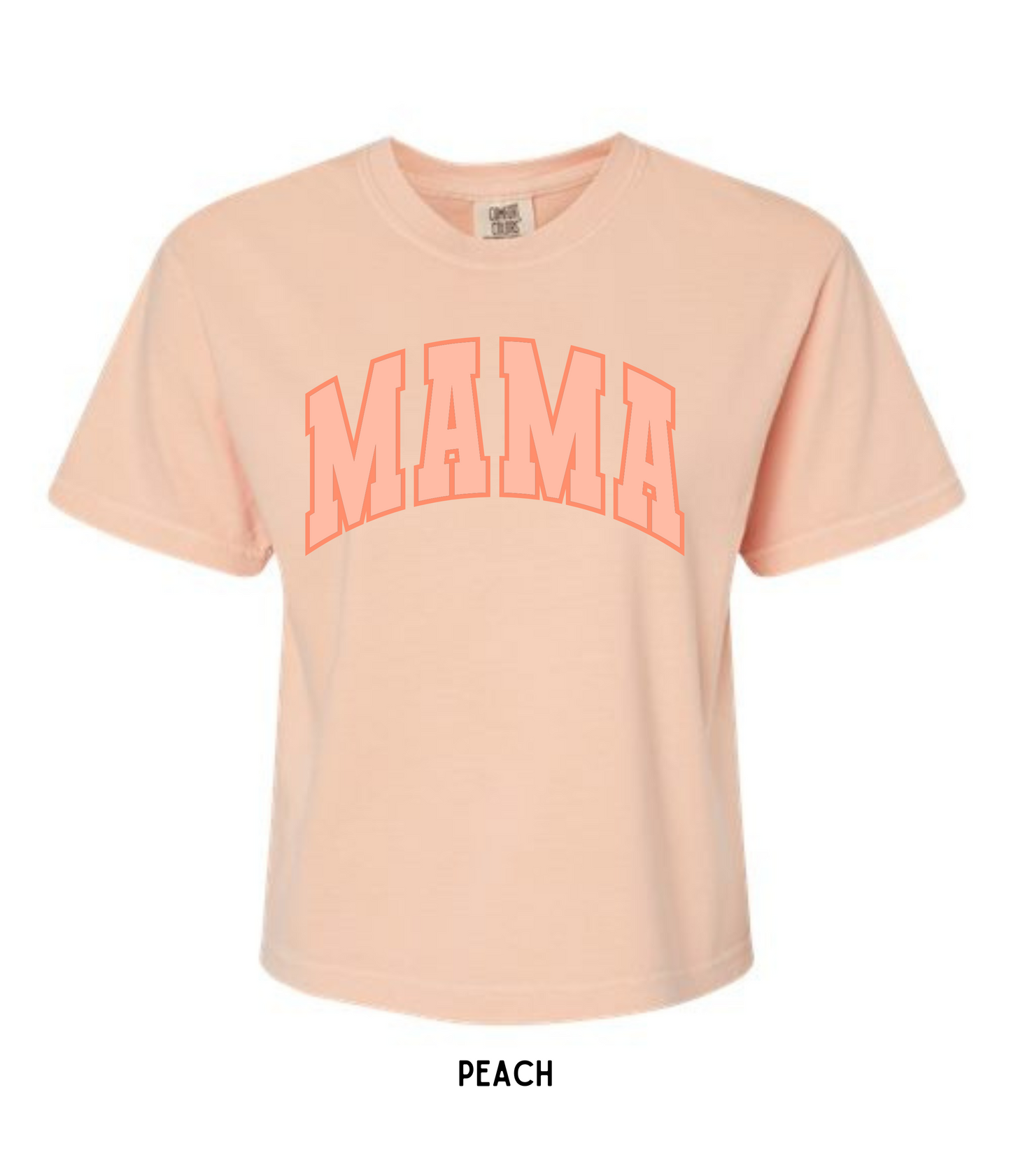 MONO-CHROME MAMA CROPPED TEE