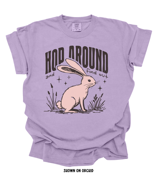 HOP AROUND AND FIND OUT TEE/CREW