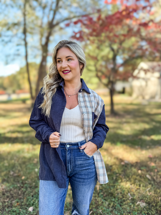 SHE'S HARVARD SMARTS RIBBED SWEATER TANK - FINAL SALE
