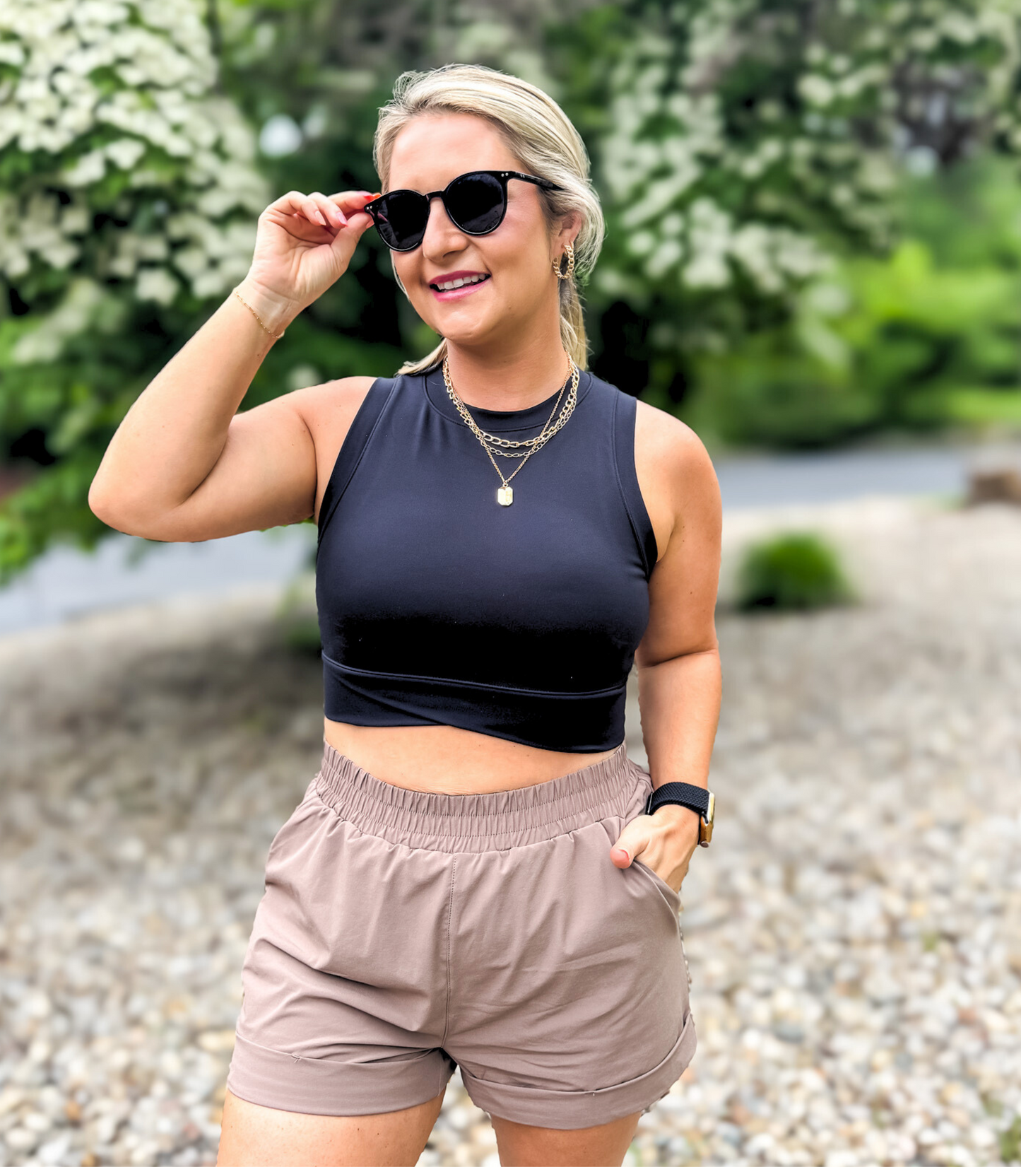 VENICE CROSSOVER ACTIVE TOP - BLACK