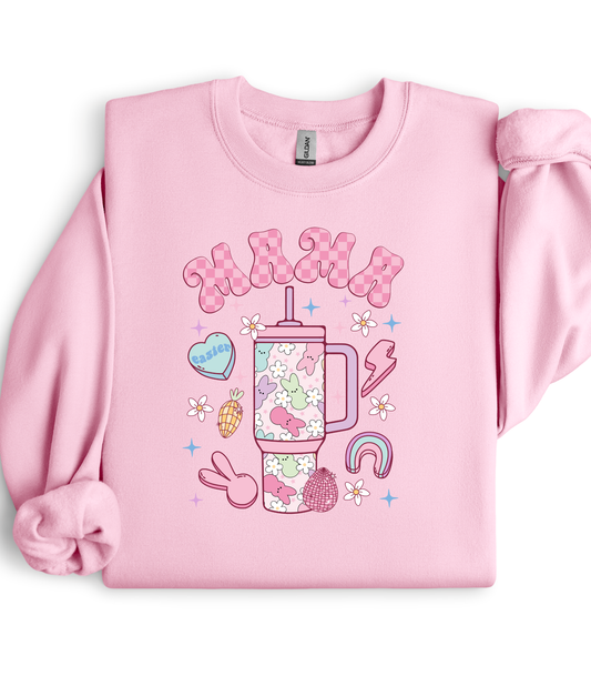MAMA EASTER DRINK TEE/CREW