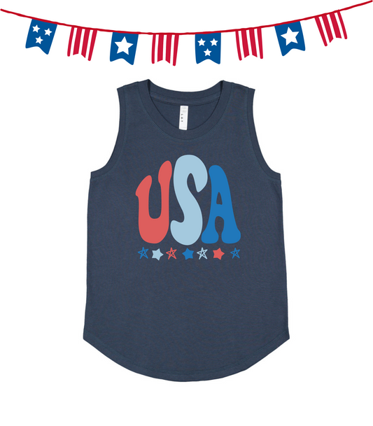 USA BUBBLE LETTERS KIDS