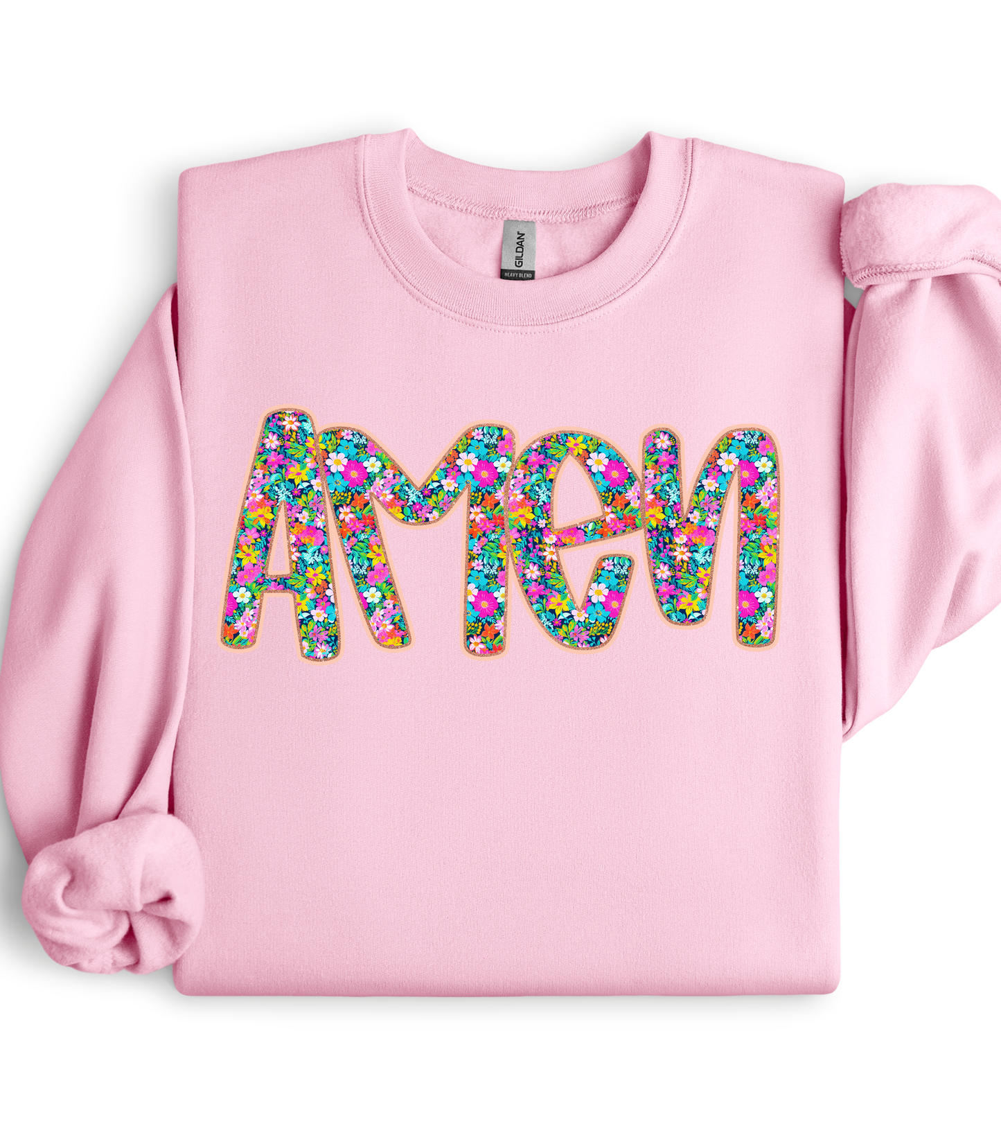 FLORAL AMEN TEE/CREW