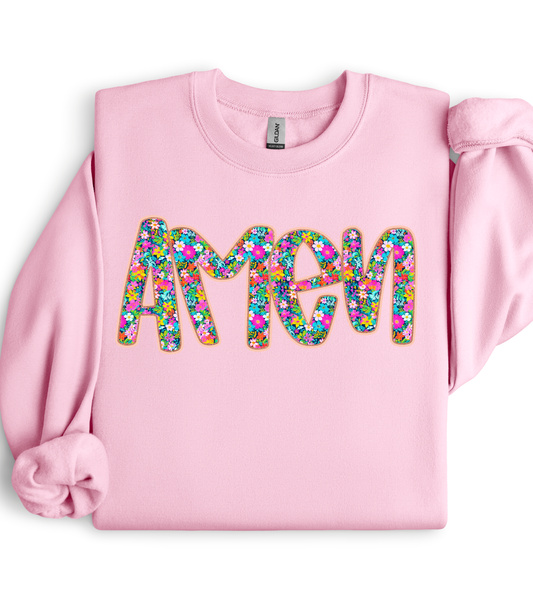 FLORAL AMEN TEE/CREW