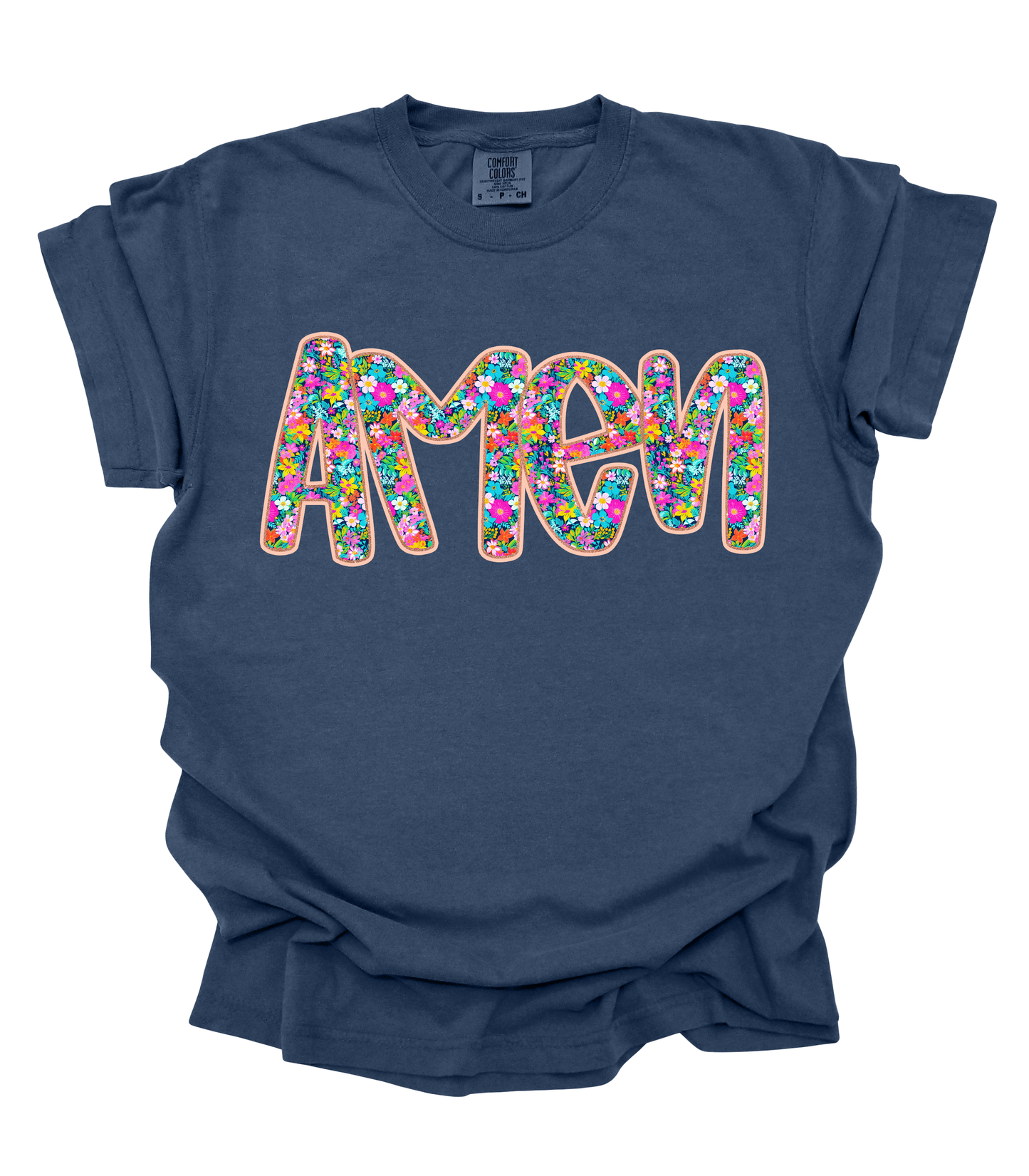 FLORAL AMEN TEE/CREW