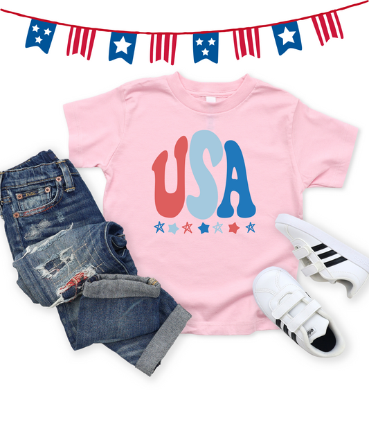 USA BUBBLE LETTERS KIDS