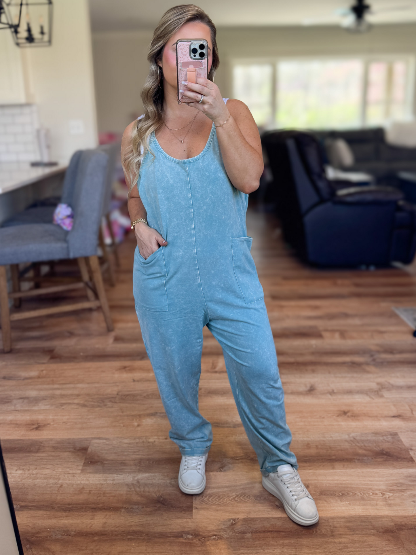 RESTOCK - APRIL SKIES MINERAL WASHED ROMPER