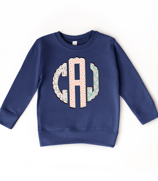 CUSTOM EASTER/SPRING MONOGRAM TODDLER/YOUTH
