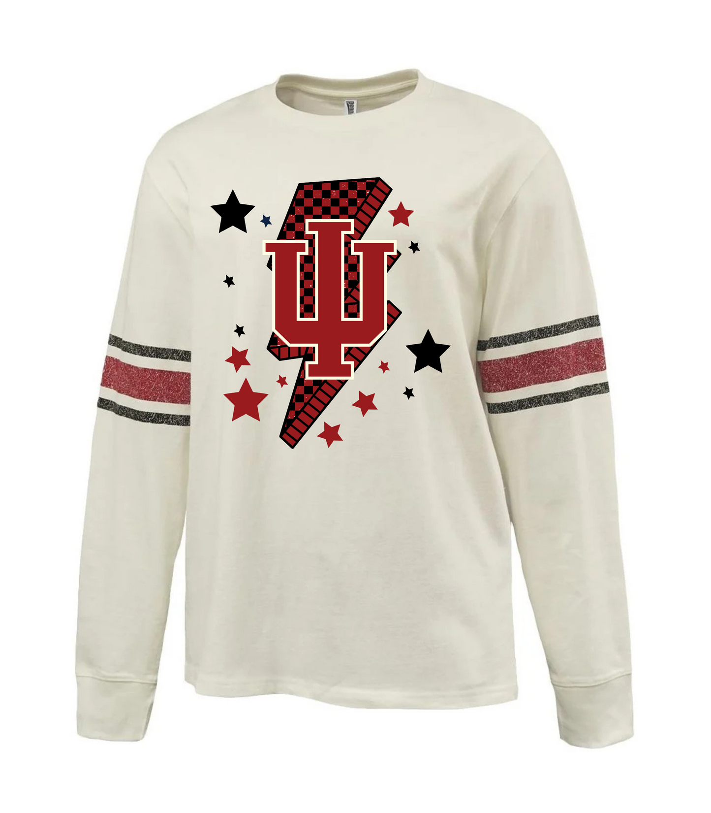 RETRO ARM STRIPES COTTON CREW
