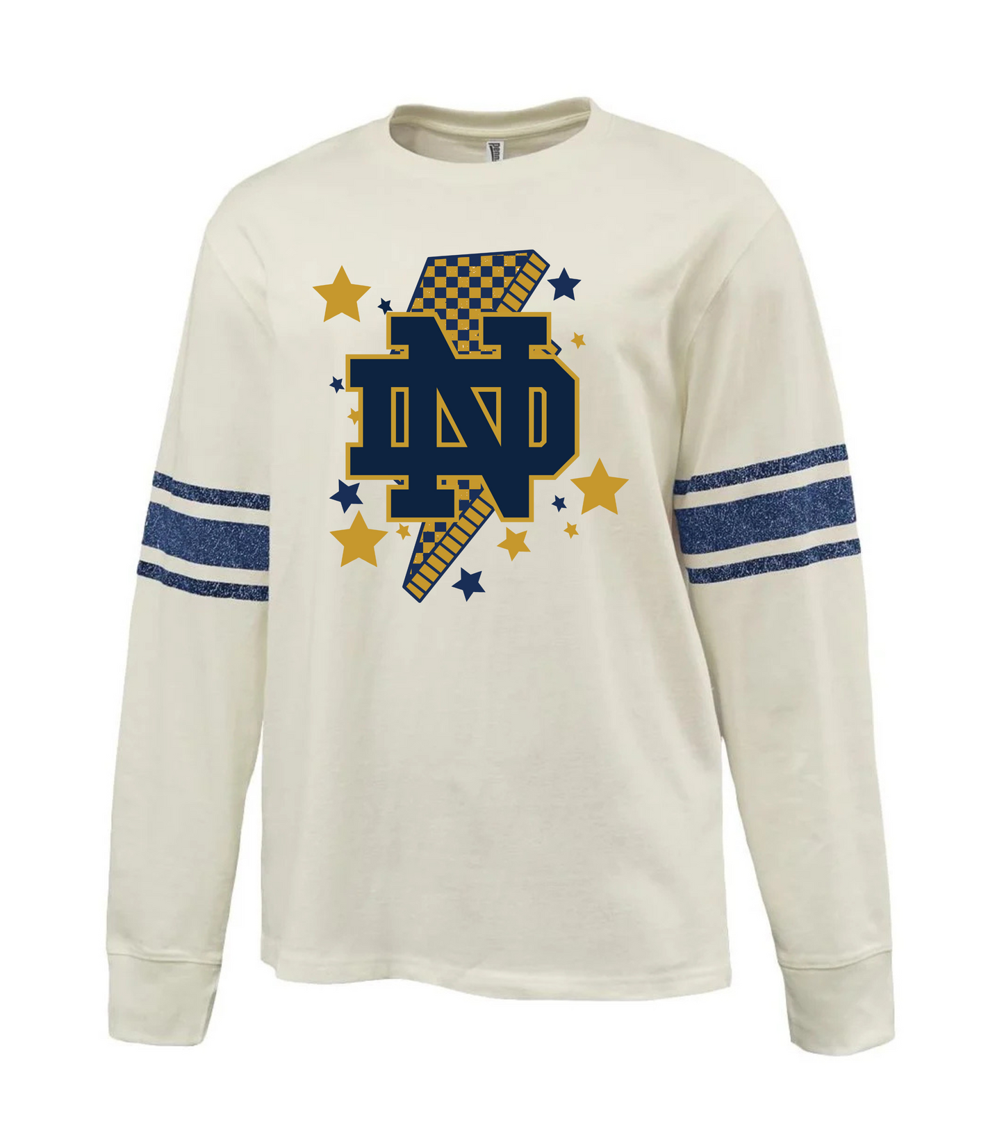 RETRO ARM STRIPES COTTON CREW