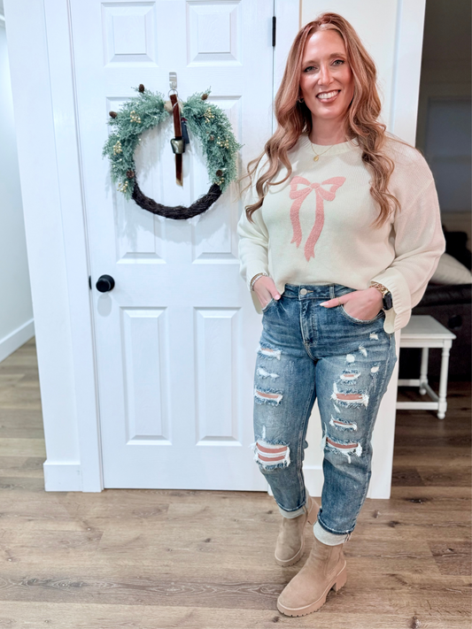 RISEN - VANNA HIGH RISE BOYFRIEND JEANS - FINALSALE