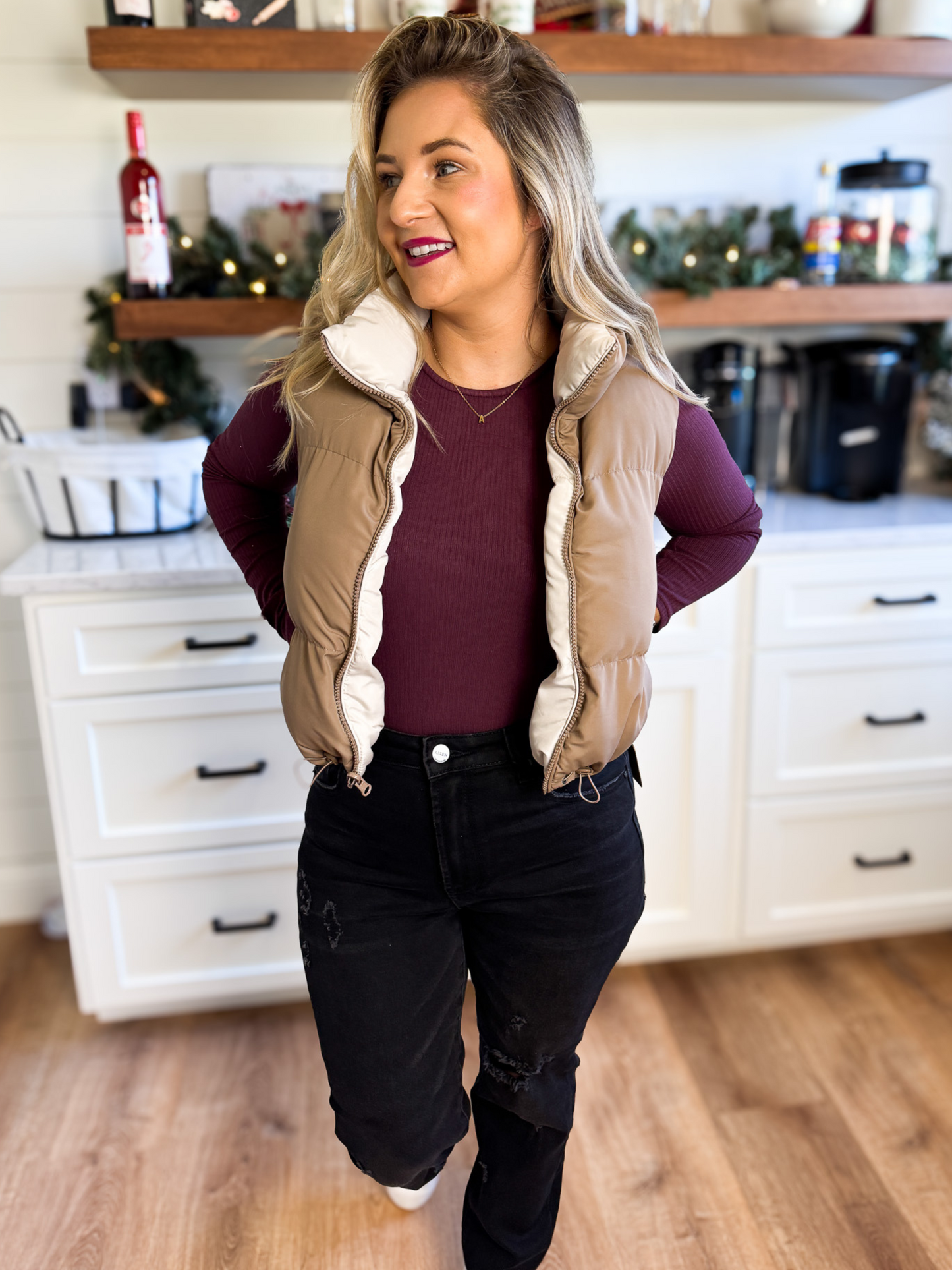 CAN'T REPLACE YOU REVERSIBLE PUFFER VEST