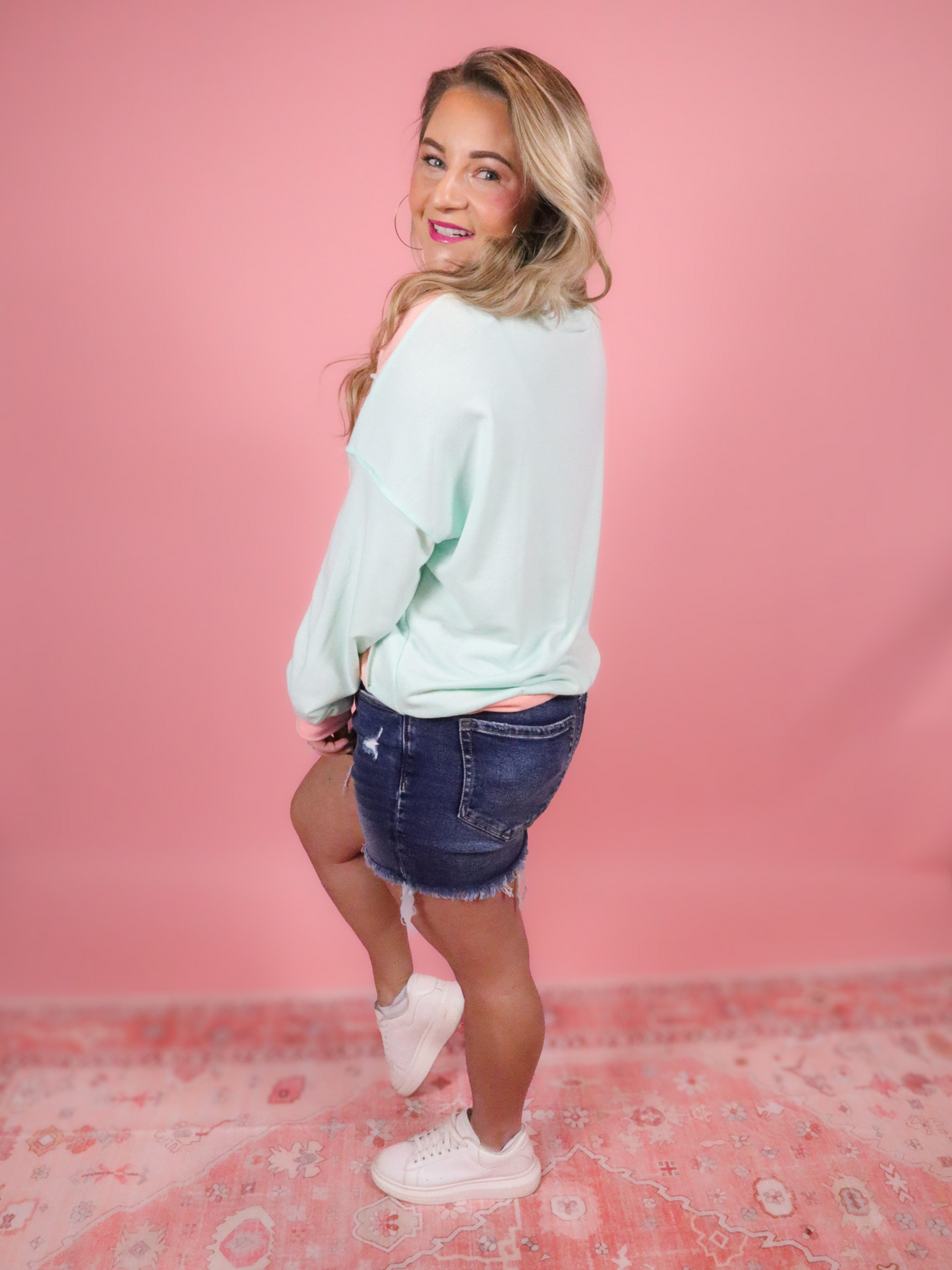 PASTEL DREAMS COLOR BLOCK TOP - FINAL SALE