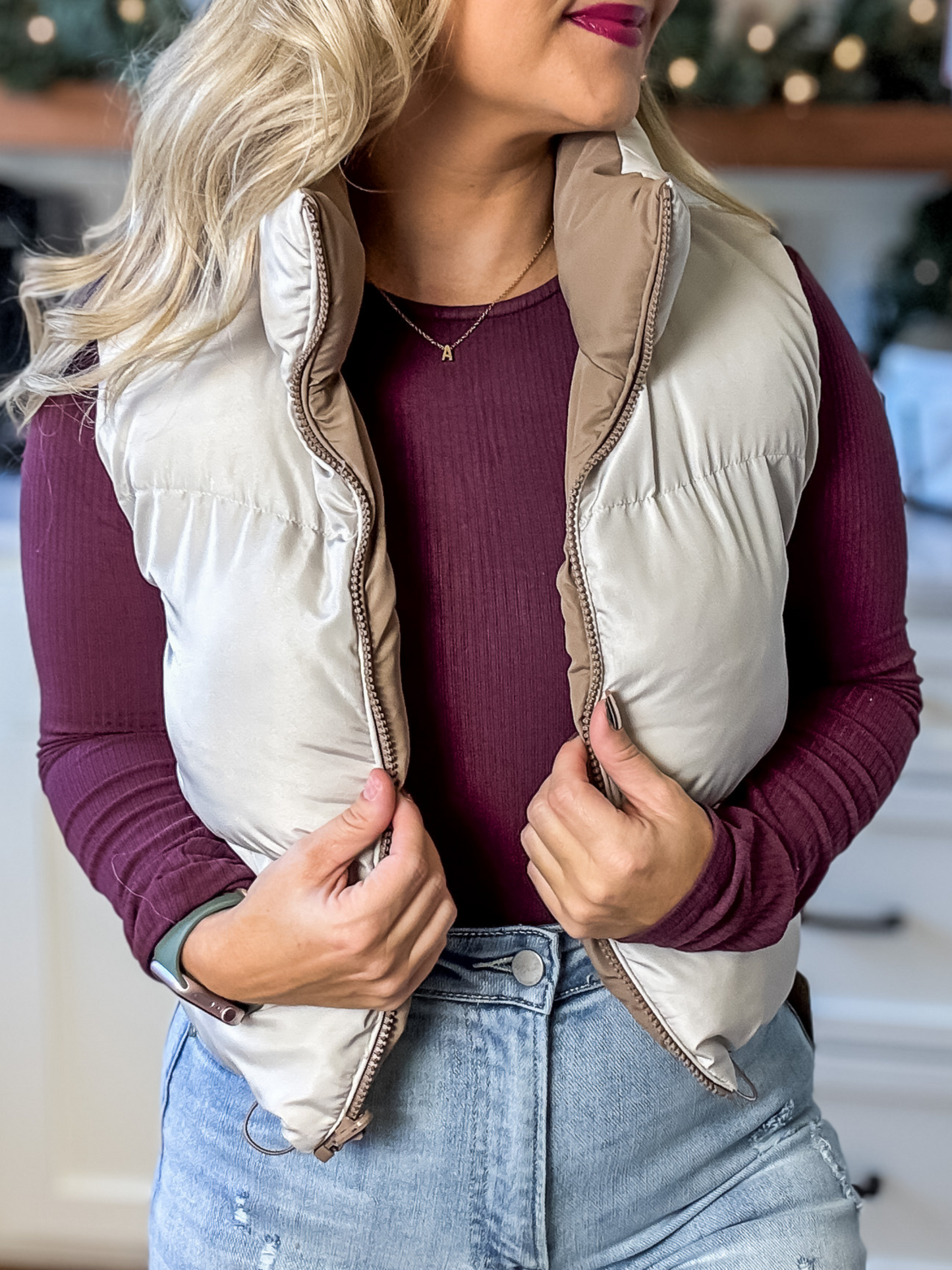 CAN'T REPLACE YOU REVERSIBLE PUFFER VEST