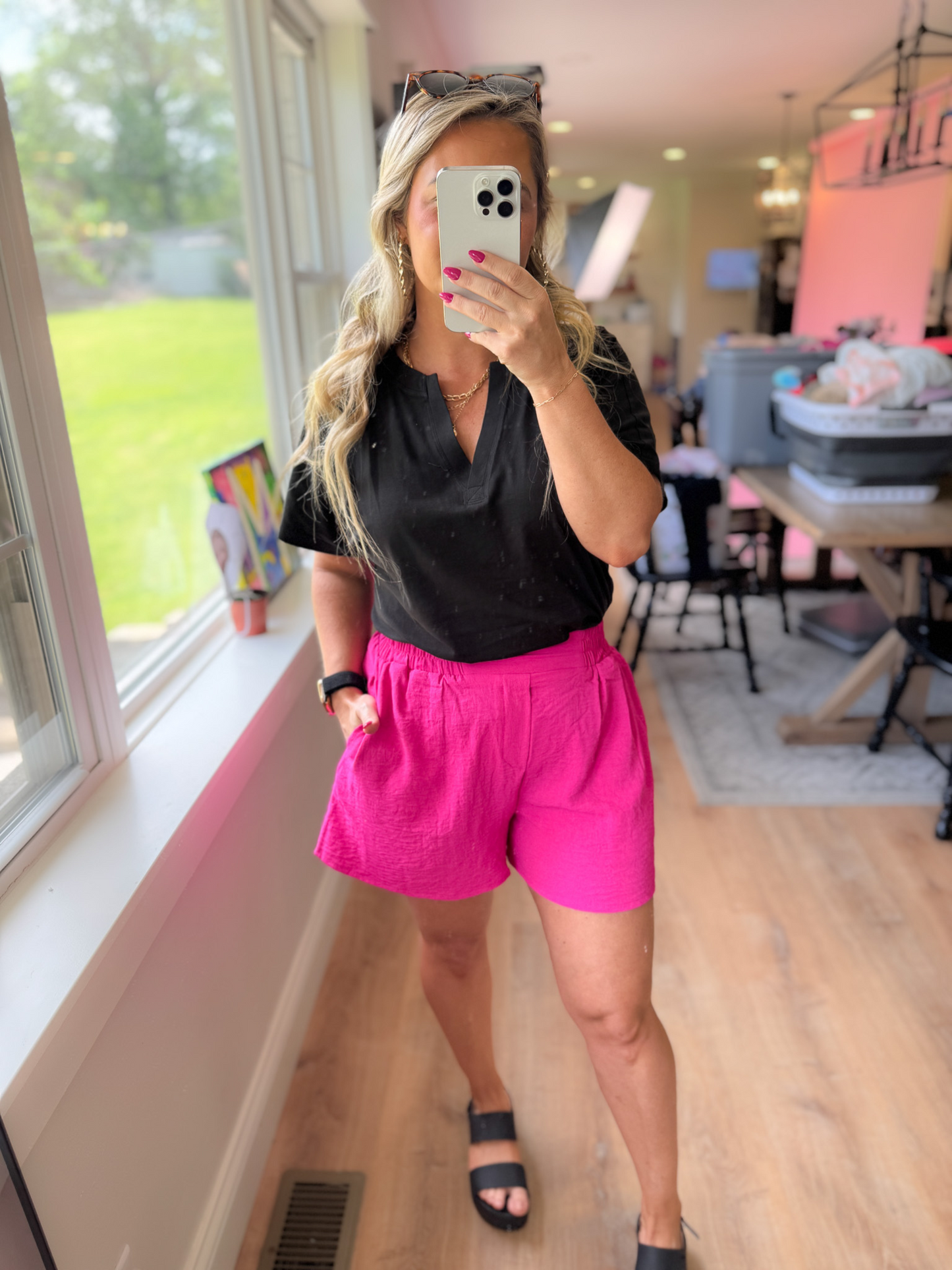 GET YOUR PINK BACK AIR FLOW SHORTS